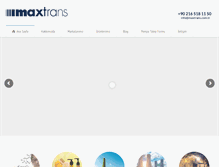 Tablet Screenshot of maxtrans.com.tr